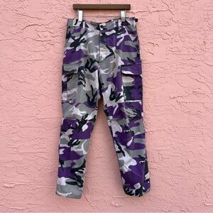 Rothco B.D.U. Camo Pants Purple Camouflage Cargo Military